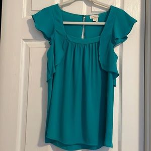 Anthropologie Flutter Sleeve Blouse